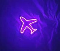 Aeroplane Neon Led Lamp