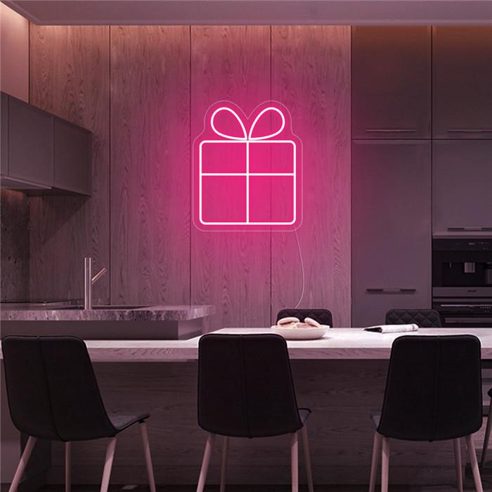 Gift Box Neon Sign