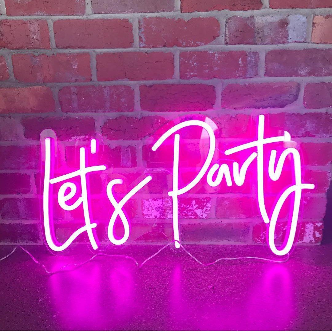 Let's Party Neon Sign