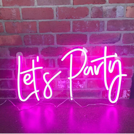 Let's Party Neon Sign