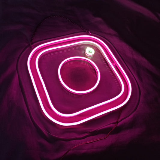 Instagram Logo Neon Sign