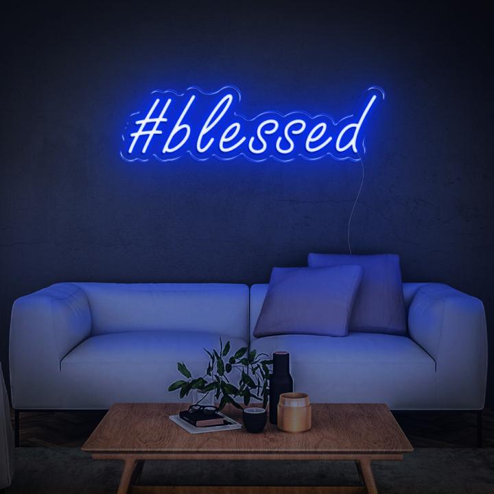#Blessed Neon Sign