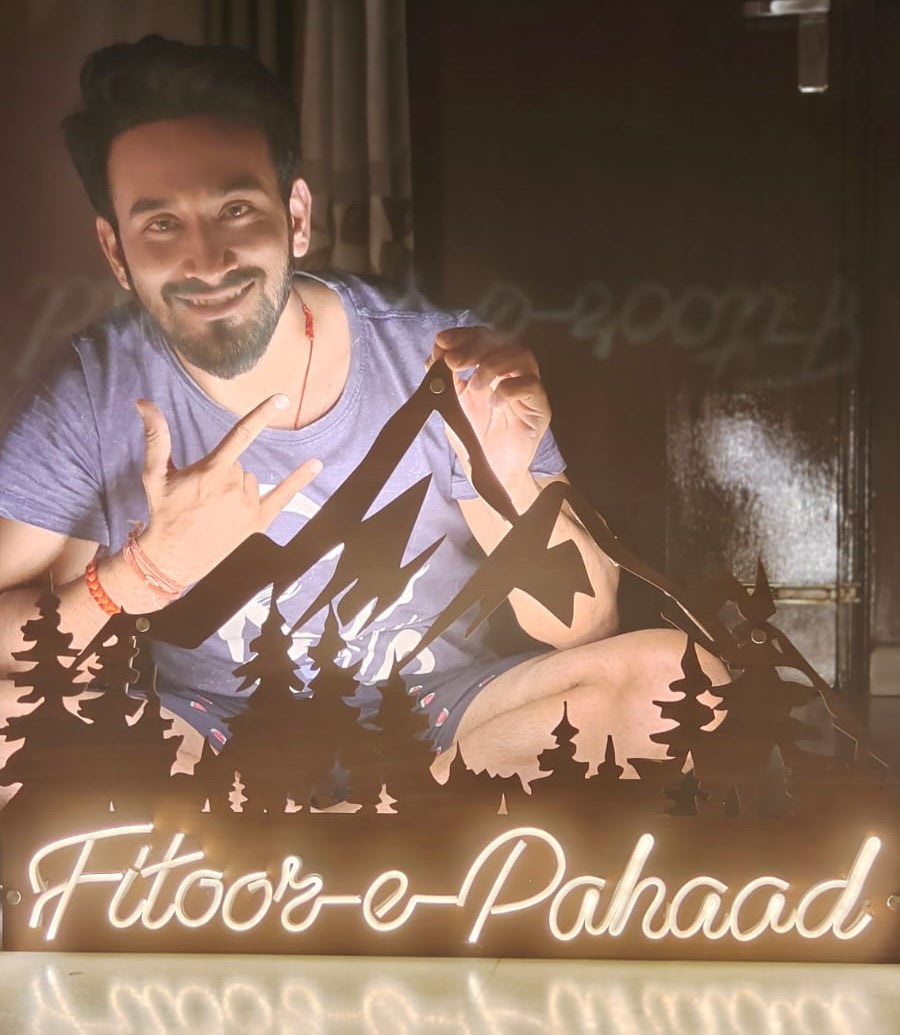 Neon with Backlit Art