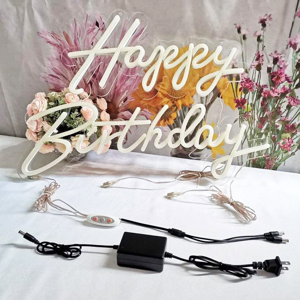 Happy Birthday Neon Sign