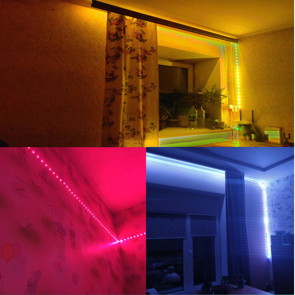 RGB LED Strip Lights Multicolor 5050 | 16 Color 24 Key Remote Control