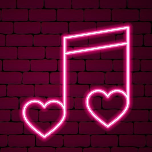 Musical Heart 2 Neon Sign