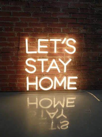 LEY'S STAY HOME Neon Led Lamp