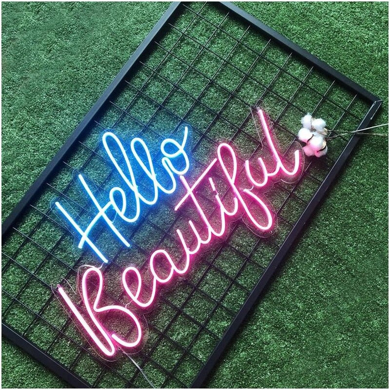Hello Beautiful Neon Led Lamp