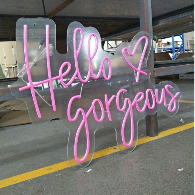 Hello Gorgeous Neon Led Lamp