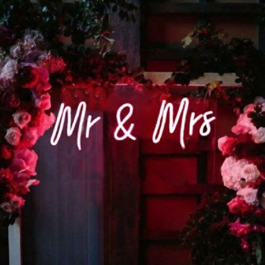 Mr & Mrs Neon Sign