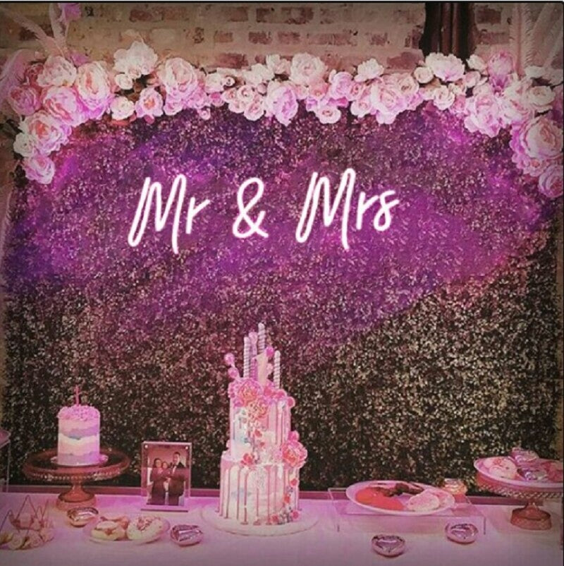 Mr & Mrs Neon Sign