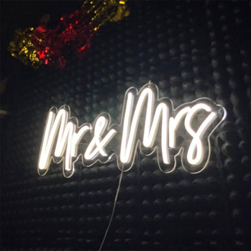Mr & Mrs Neon Sign