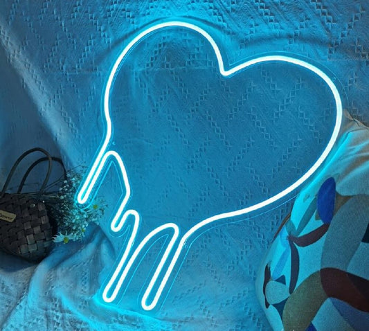 Dripping Heart Neon Sign