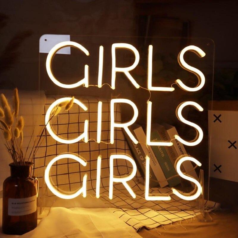 Girls Girls Girls Neon Signs