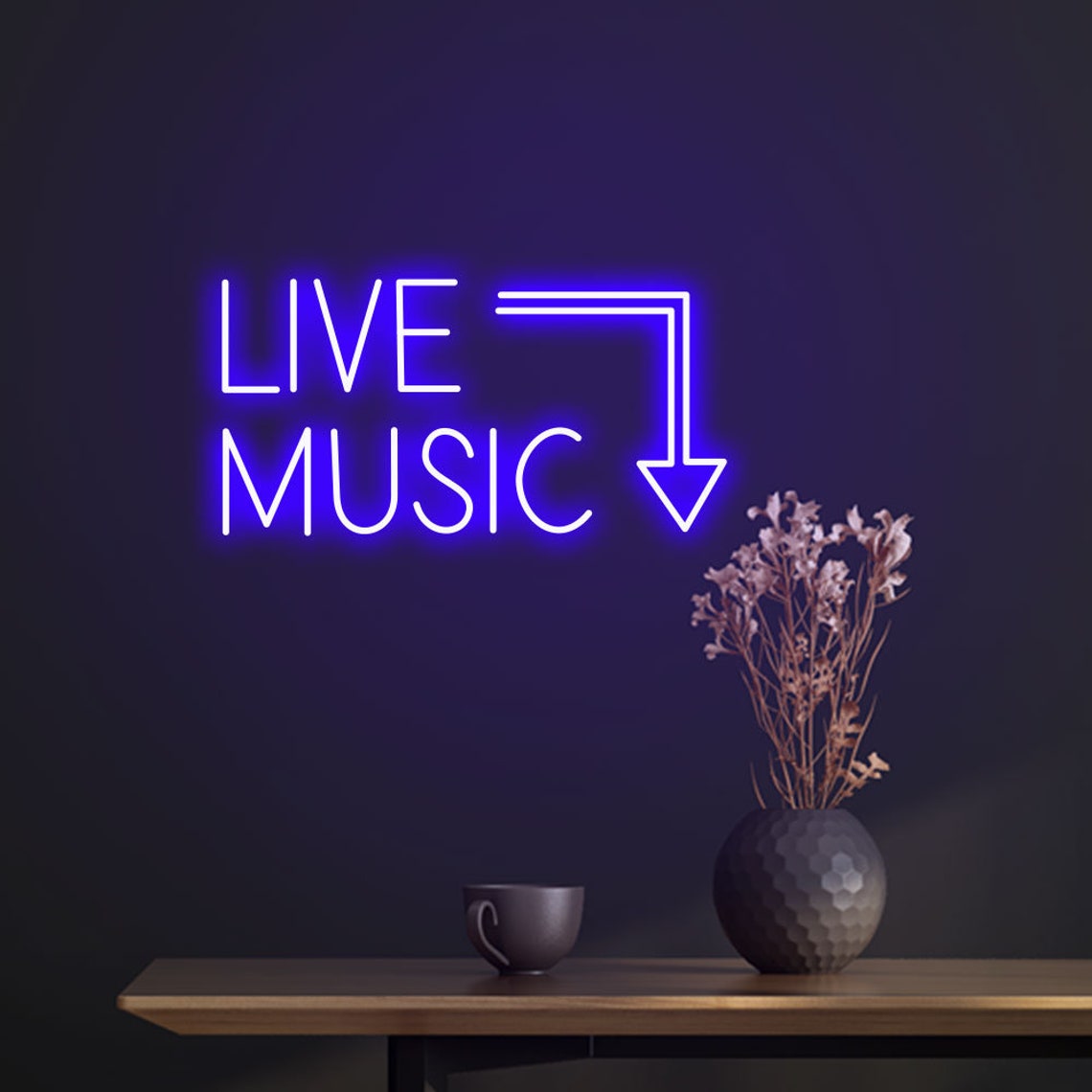 Live Music Neon Sign
