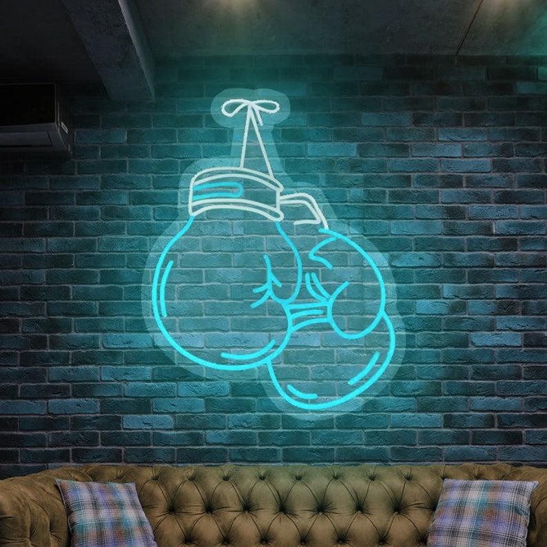 Boxing Gloves Neon Sign