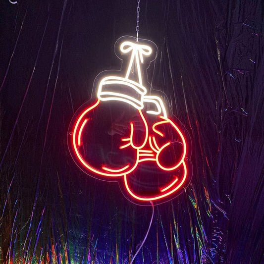 Boxing Gloves Neon Sign