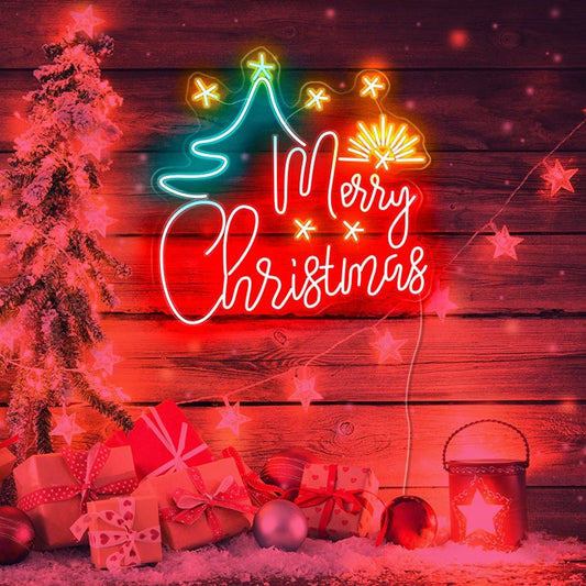 Merry Christmas Neon Sign