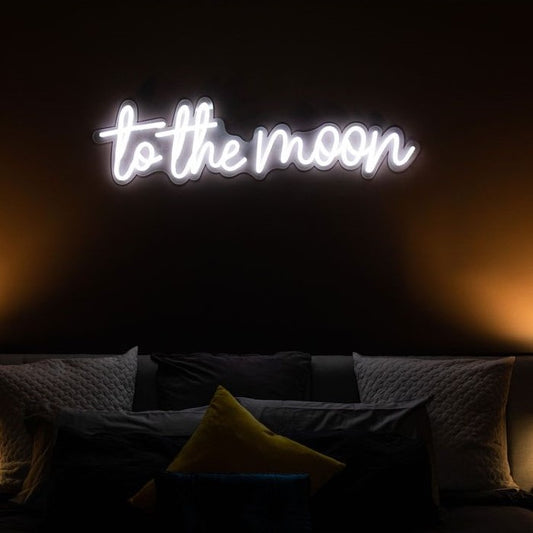 To the Moon Neon Sign
