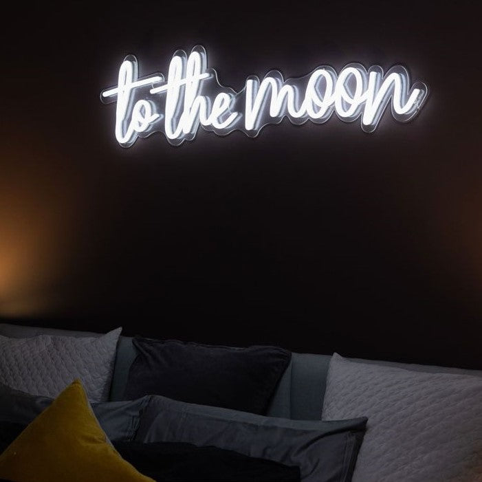 To the Moon Neon Sign